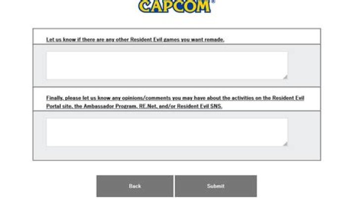 Capcom Survey Asks Fans About Which Resident Evil Should Get a Remake Next