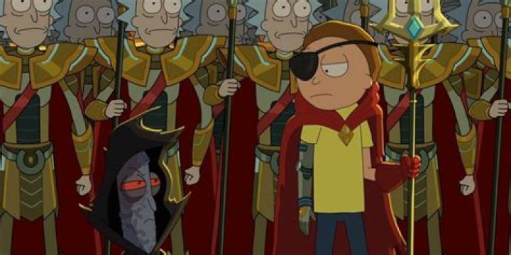 Evil Morty and Evil Mr. Poopybutthole lead an army on Rick and Morty season 4, episode 6