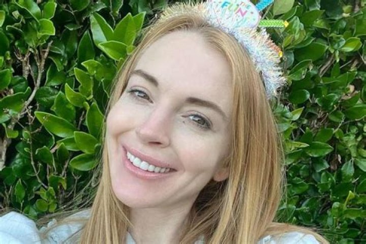 Lindsay Lohan smiling
